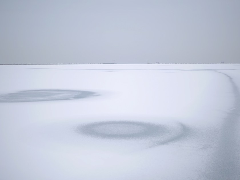 I have not seen the ice establish itself like this in five years. That means, hmmmm, yeah, it's been chilly outside. 